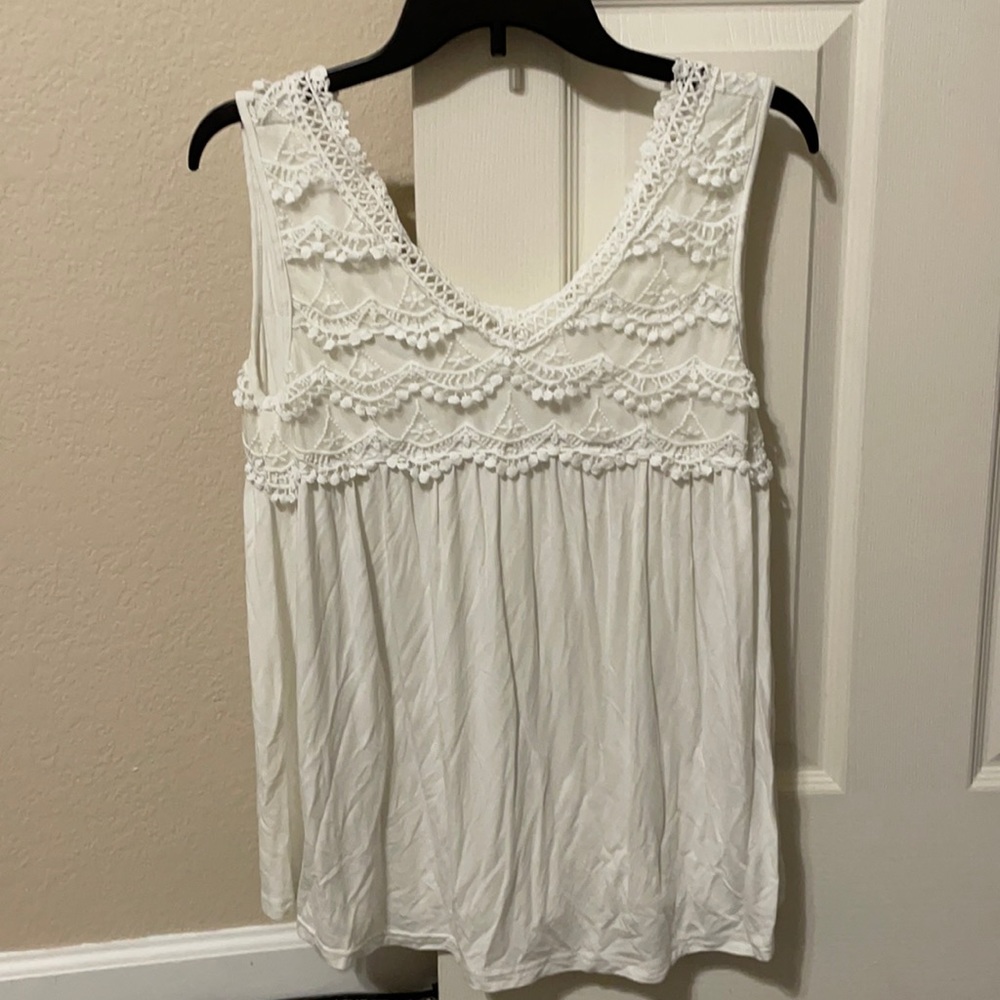 POL white tank top